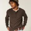 Camiseta térmica holgada Henley