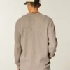 Camiseta térmica holgada Henley