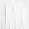 Camiseta térmica holgada Henley