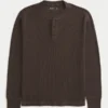 Camiseta térmica holgada Henley