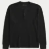 Camiseta térmica holgada Henley