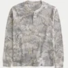 Camiseta térmica holgada Henley