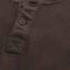 Camiseta térmica holgada Henley