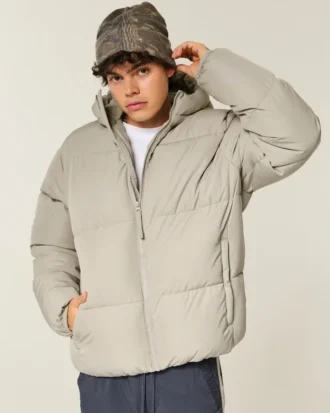 Chaqueta acolchada con forro de piel sintética