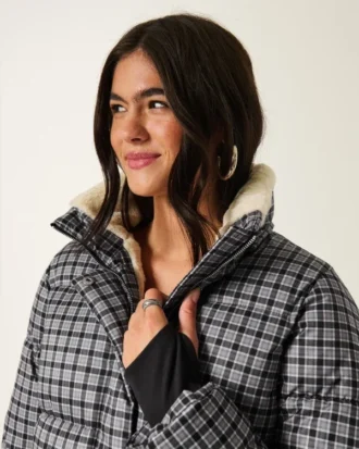 Chaqueta acolchada con forro de piel sintética