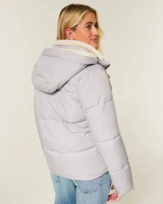 Chaqueta acolchada para todo tipo de clima con forro de piel sintética