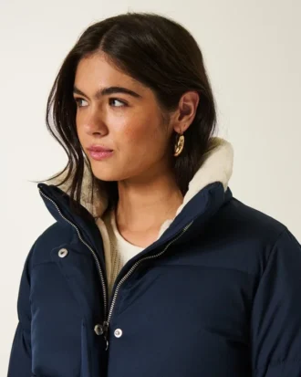 Chaqueta acolchada para todo tipo de clima con forro de piel sintética