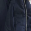 Chaqueta bomber acolchada con ribete de piel sintética