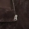 Chaqueta con capucha de piel sintética forrada de piel sintética