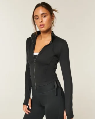 Chaqueta con cremallera y lazo lateral Active Recharge de Gilly Hicks