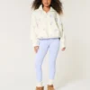 Chaqueta de forro polar Sherpa bordada
