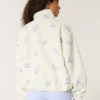 Chaqueta de forro polar Sherpa bordada