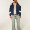Chaqueta deportiva con estampado del Real Madrid CF y forro polar Chaqueta deportiva con estampado del Real Madrid CF y forro polar