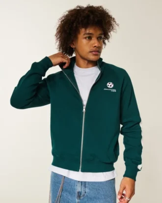 Chaqueta deportiva de felpa con estampado de la Copa Mundial de la FIFA Italia 1990