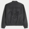Chaqueta gráfica Hollywood de piel sintética