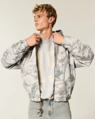 Chaqueta skater de camuflaje