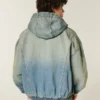Chaqueta skater de denim lavado Chaqueta skater de denim lavado
