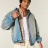 Chaqueta skater vaquera con cremallera