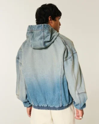 Chaqueta skater vaquera con cremallera