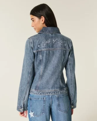Chaqueta vaquera con estampado gráfico Class of ’26