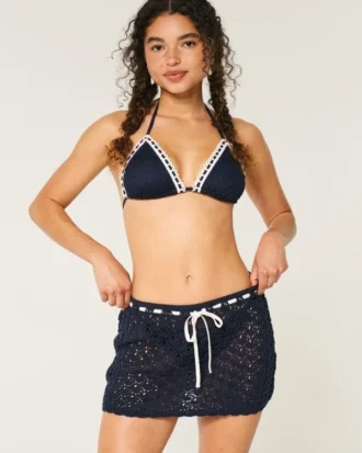 Falda cruzada estilo croché