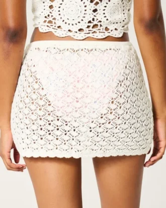 Falda cruzada estilo croché