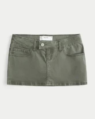 Falda pantalón micro de sarga
