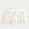 Falda pantalón mini de punto con vuelta