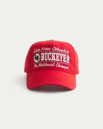 Gorra con estampado de los Buckeyes de la Universidad Estatal de Ohio