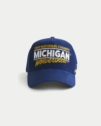 Gorra con gráfico de los Wolverines de la Universidad de Michigan