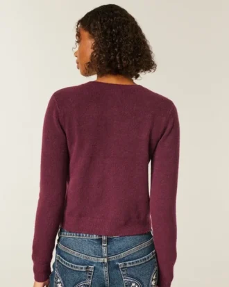Hollister Cárdigan cómodo con bolsillos en forma de lazo
