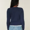 Hollister Cárdigan cómodo con bolsillos en forma de lazo