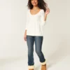 Jersey babydoll de punto trenzado