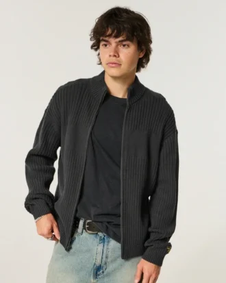 Jersey con cremallera holgado