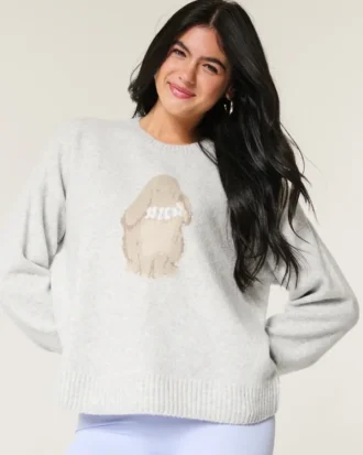 Jersey con estampado de conejito de Hollister