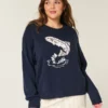 Jersey con estampado de pez saltando