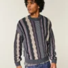 Jersey de cuello redondo a rayas