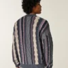 Jersey de cuello redondo a rayas