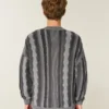 Jersey de cuello redondo a rayas