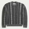 Jersey de cuello redondo a rayas