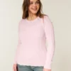 Jersey de cuello redondo con diseño de punto trenzado