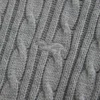 Jersey de cuello redondo con diseño de punto trenzado