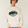 Jersey de cuello redondo con estampado Boxy Racing