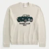 Jersey de cuello redondo con estampado Boxy Racing