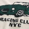 Jersey de cuello redondo con estampado Boxy Racing