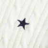 Jersey de cuello redondo con estrellas y punto trenzado
