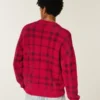 Jersey de cuello redondo holgado y peludo