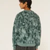 Jersey de cuello redondo holgado y peludo