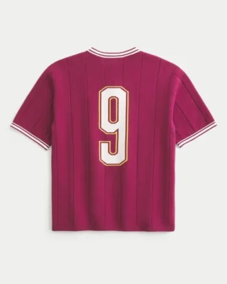 Jersey de manga corta y corte cuadrado Polo