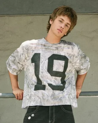 Jersey holgado con estampado de camuflaje